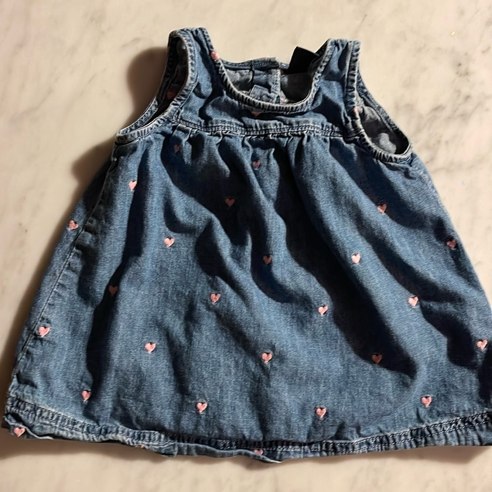 Gap chambray jumper dress